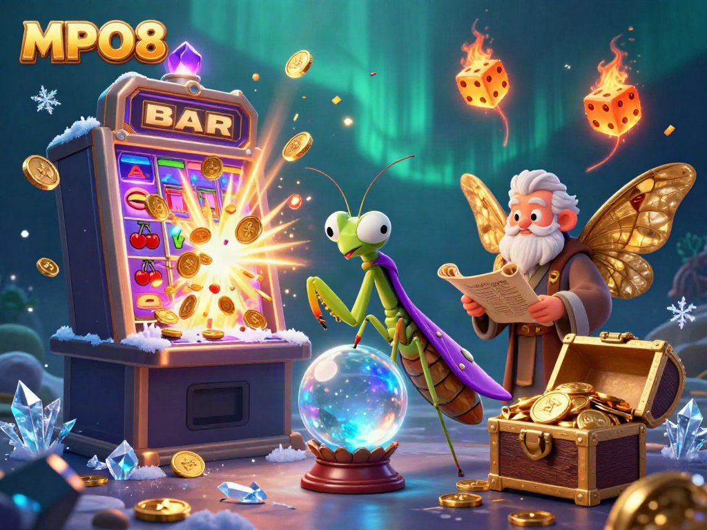Unlock exciting wins with MPO08's vibrant casino scene filled with fortunes and gaming adventures.