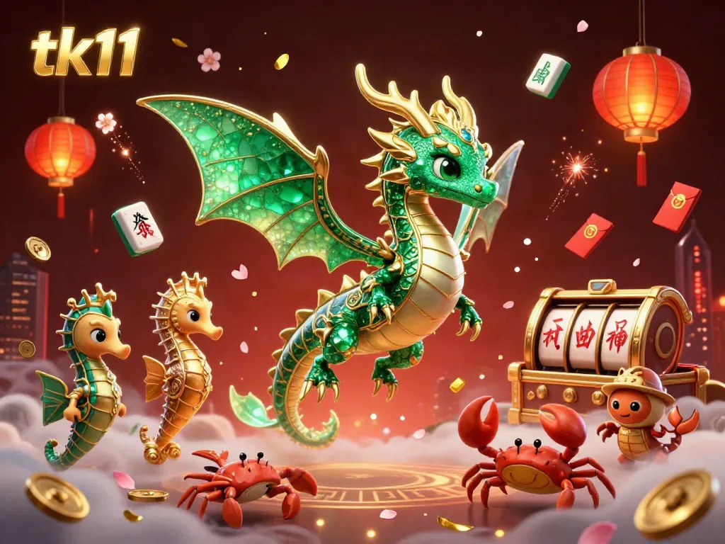 Play virtual games with tk11 featuring vibrant illustrations of sea creatures and casino elements.