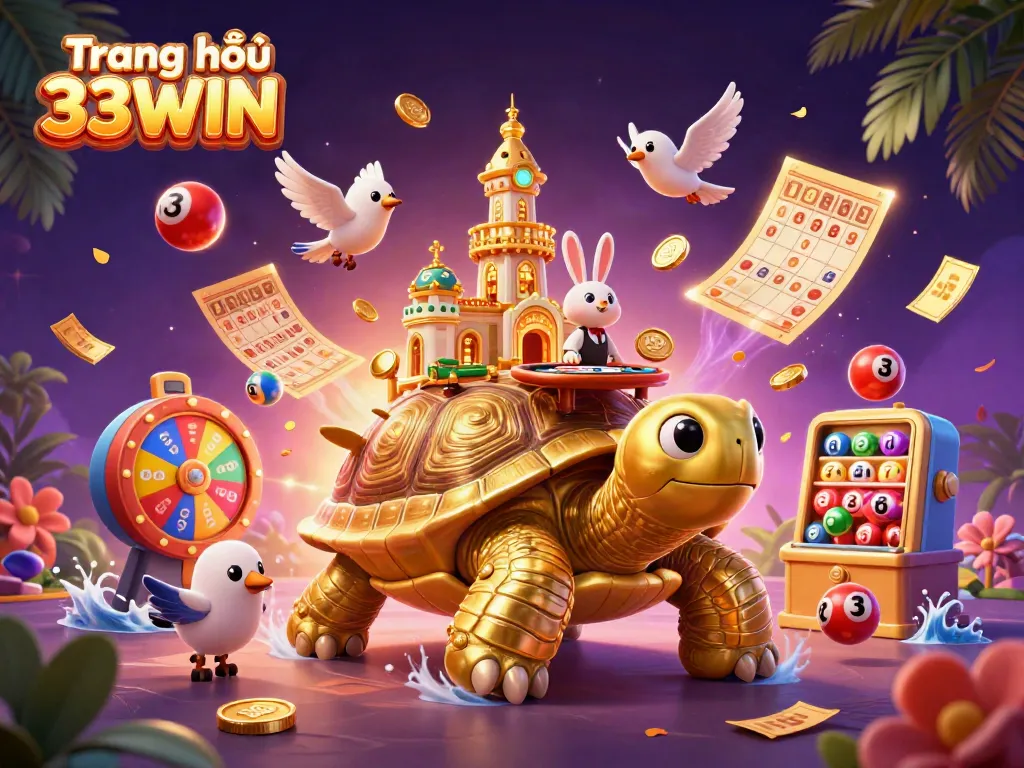 Experience the excitement of Trang chủ 33WIN with thrilling casino elements and vibrant characters.