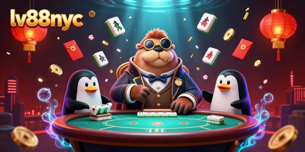 Experience poker excitement underwater at lv88nyc with vivid casino elements and charming characters.