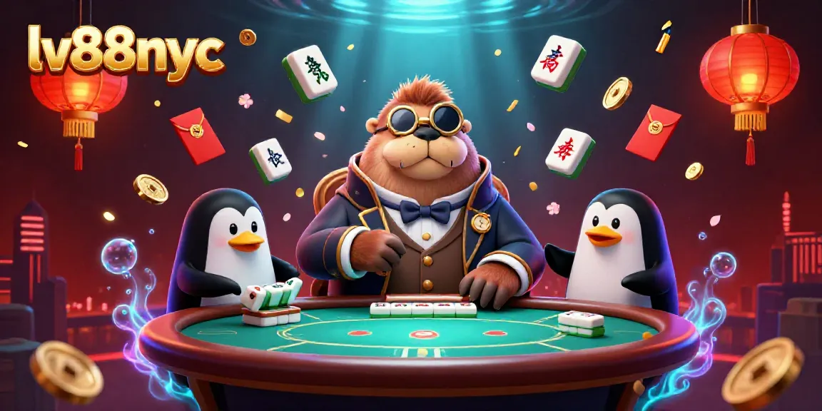 Experience poker excitement underwater at lv88nyc with vivid casino elements and charming characters.