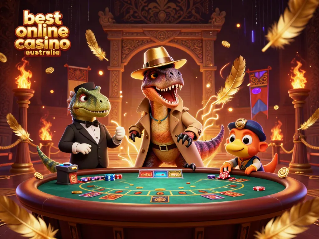Play blackjack with the best online casino Australia featuring a velociraptor card counter and stegosaurus pit boss.