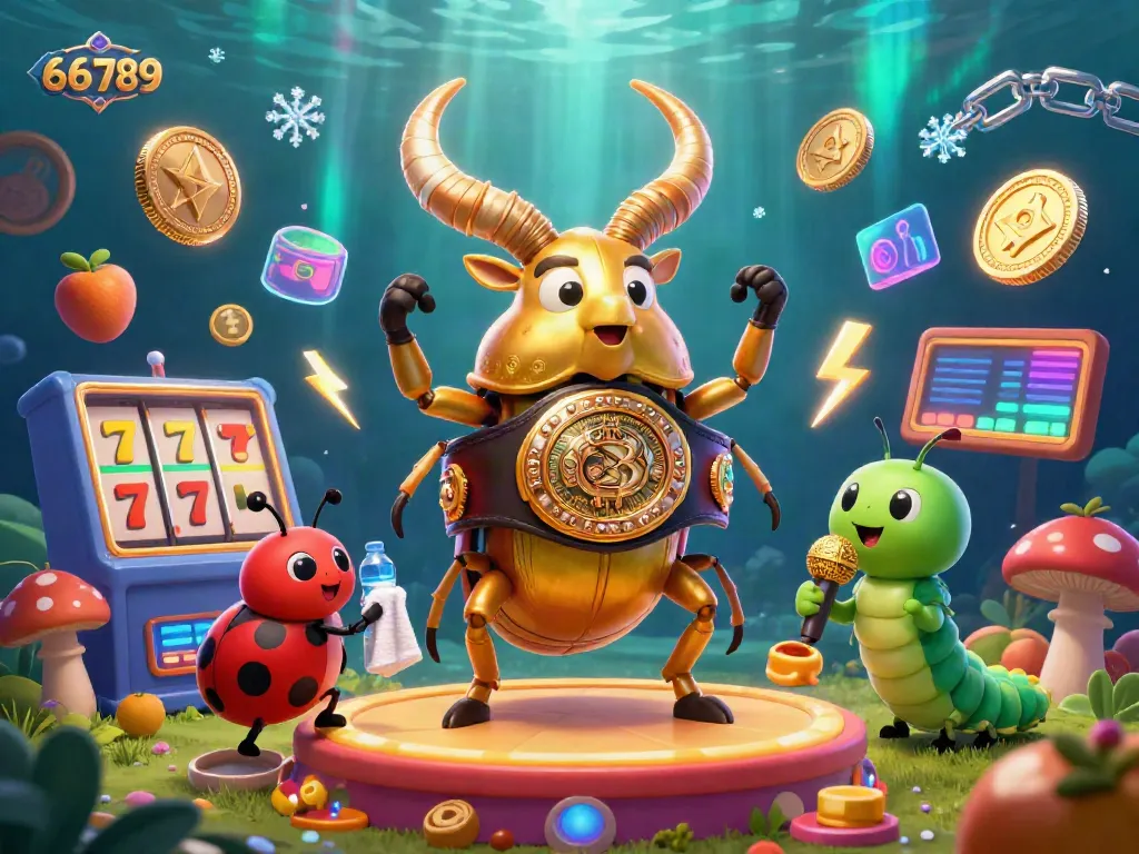 Experience thrilling gambling with 66789, featuring slots and jackpots in a vibrant 3D casino scene.